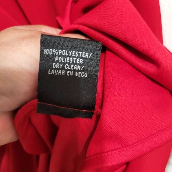 S.L‎ Fashion draped neck with rosettes sz 12p - Picture 10 of 12